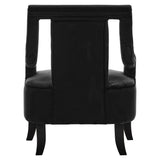 Faye Black Velvet Chair