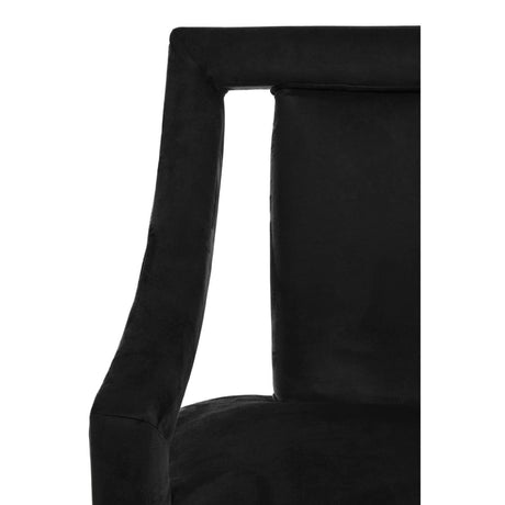 Faye Black Velvet Chair