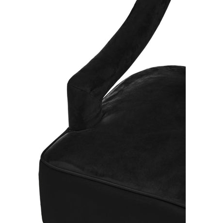 Faye Black Velvet Chair