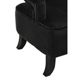 Faye Black Velvet Chair