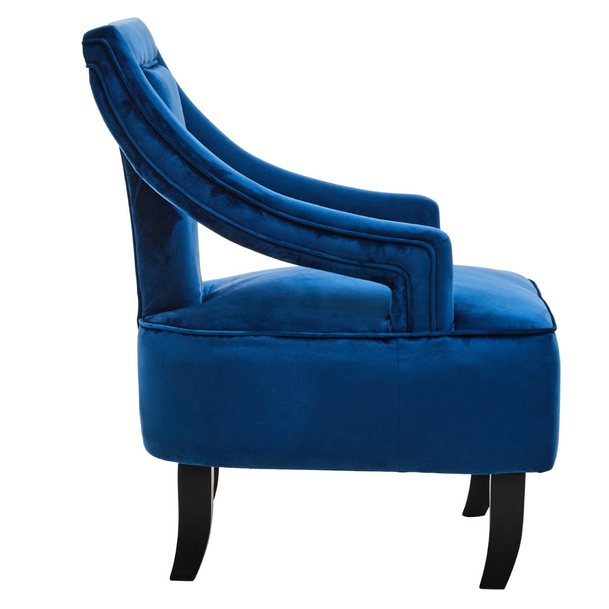 Faye Midnight Blue Velvet Chair