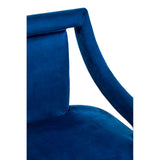 Faye Midnight Blue Velvet Chair