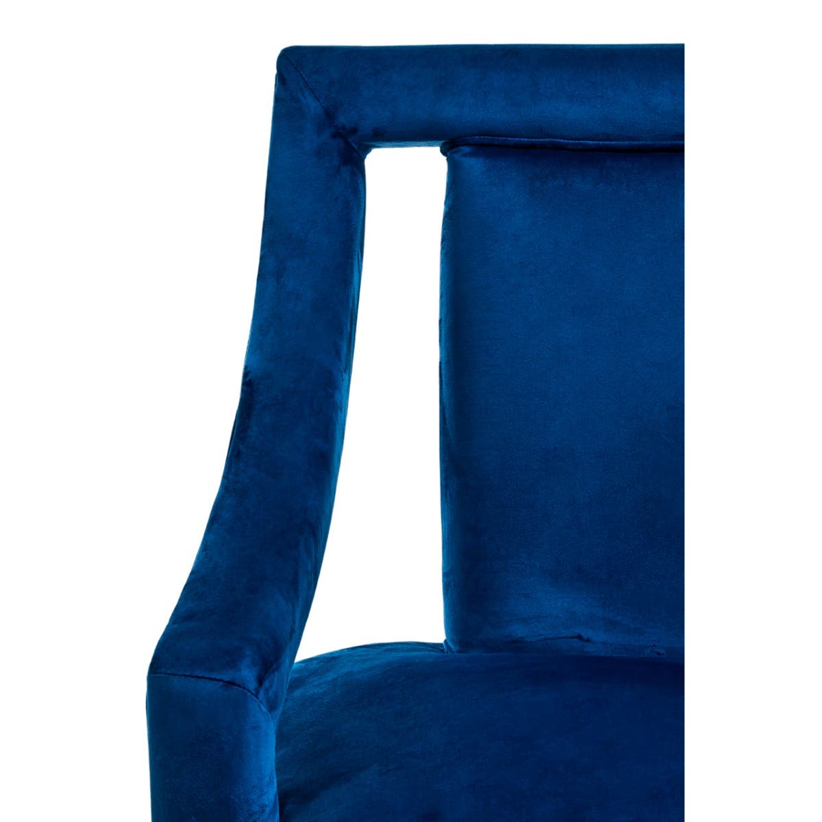 Faye Midnight Blue Velvet Chair