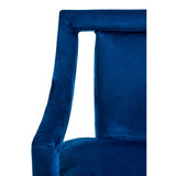 Faye Midnight Blue Velvet Chair