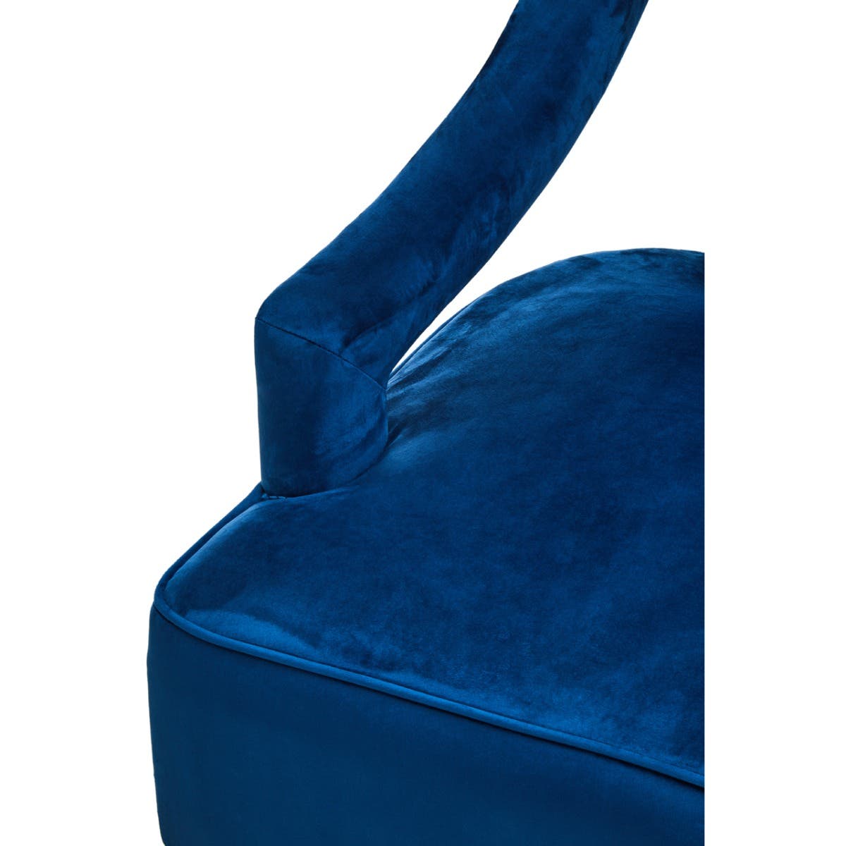 Faye Midnight Blue Velvet Chair