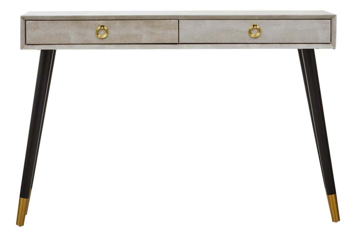 Cadio Shagreen Effect Two Drawer Console Table