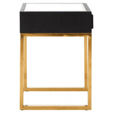 Cardoba Black Shagreen Side Table