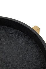 Cardoba Set Of Two Black Shagreen Tray Tables