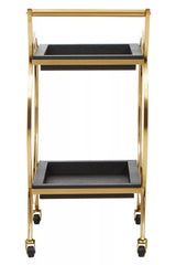 Cardoba Two Tier Black Serving Trolley