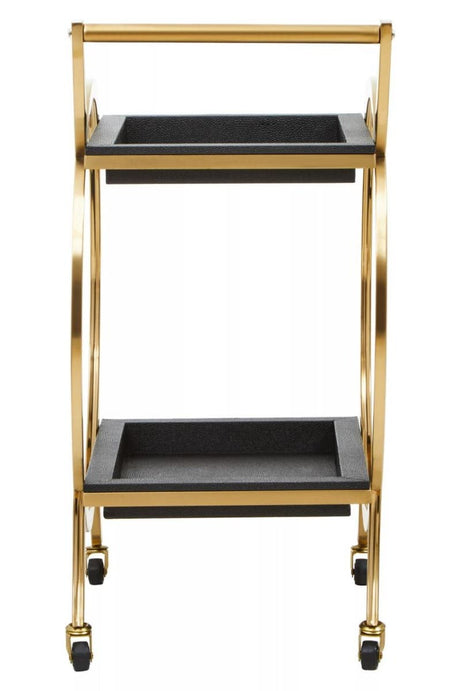 Cardoba Two Tier Black Serving Trolley