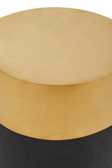 Cardoba Round Black Shagreen Stool