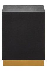 Cardoba Square Black Shagreen Stool