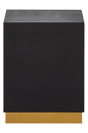 Cardoba Square Black Shagreen Stool