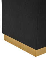 Cardoba Square Black Shagreen Stool