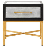 Cadiz Grey Shagreen Side Table
