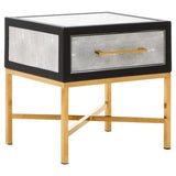 Cadiz Grey Shagreen Side Table