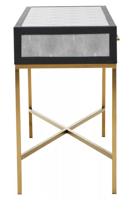 Cadiz Grey Shagreen Console Table
