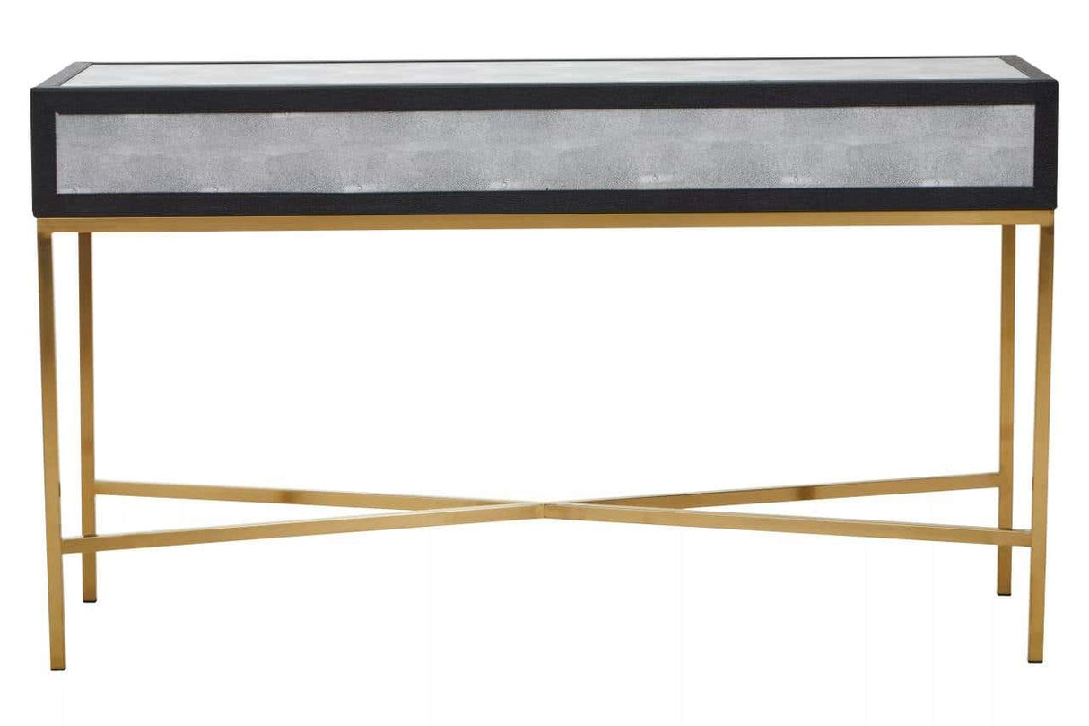 Cadiz Grey Shagreen Console Table