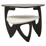 Imperia 2 Tier Small Asymmetrical Ceramic Coffee Table