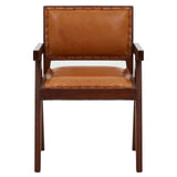 Inca Tan Leather Dining Chair