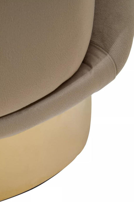 Biarritz Mink Velvet Chair