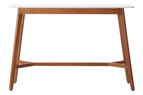 Myan White Marble Console Table