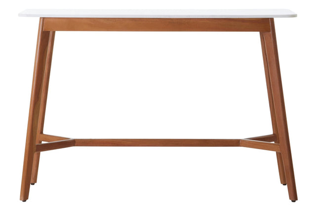 Myan White Marble Console Table