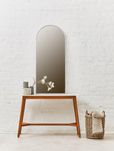 Myan White Marble Console Table