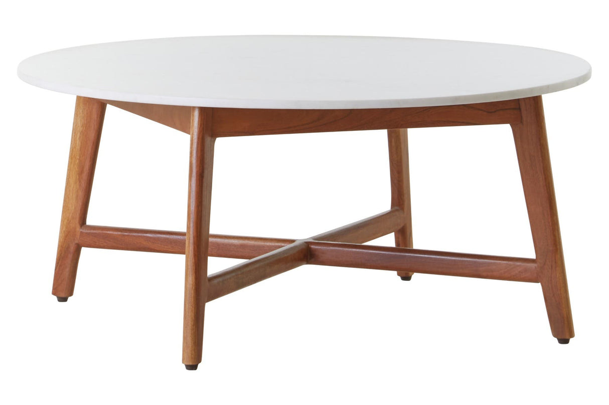 Myan White Marble Coffee Table