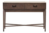 Dimaro Antique Grey Two Drawer Console Table
