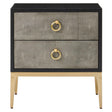 Deruta Grey Shagreen Chest