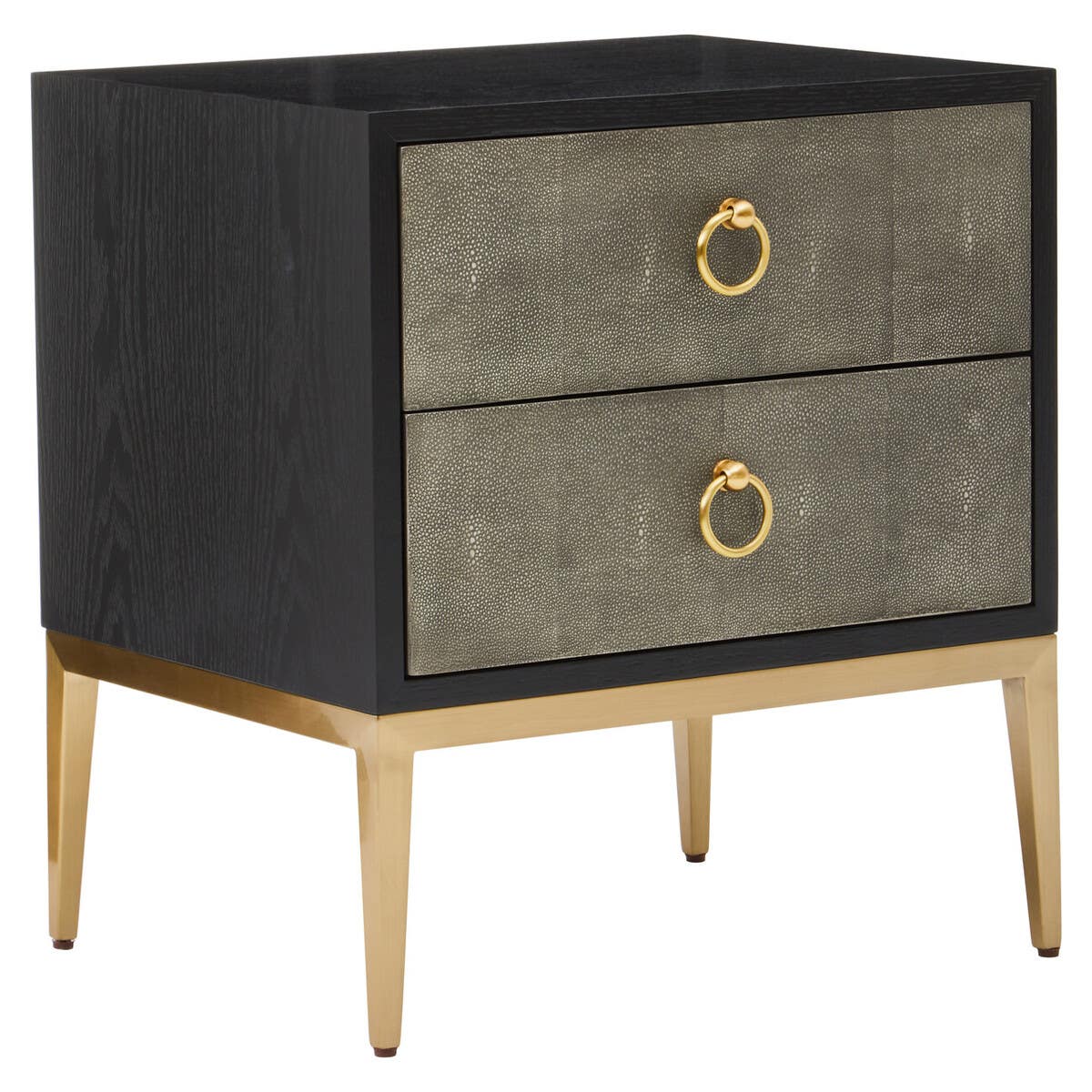 Deruta Grey Shagreen Chest