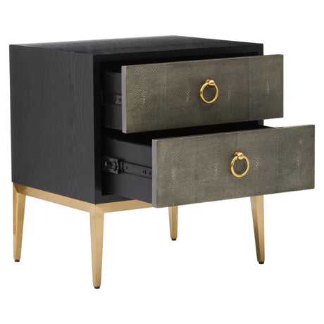 Deruta Grey Shagreen Chest