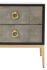 Deruta Grey Shagreen Chest