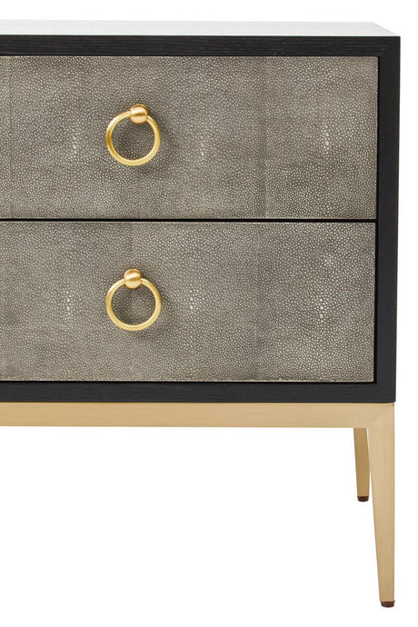Deruta Grey Shagreen Chest
