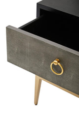 Deruta Grey Shagreen Chest
