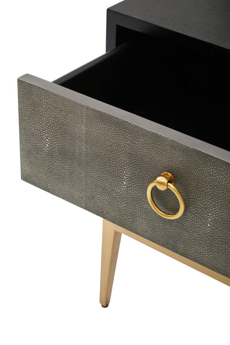 Deruta Grey Shagreen Chest