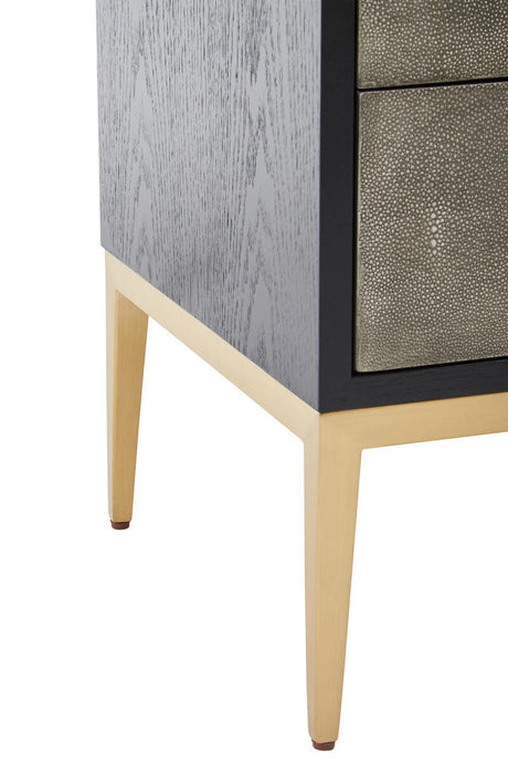 Deruta Grey Shagreen Chest