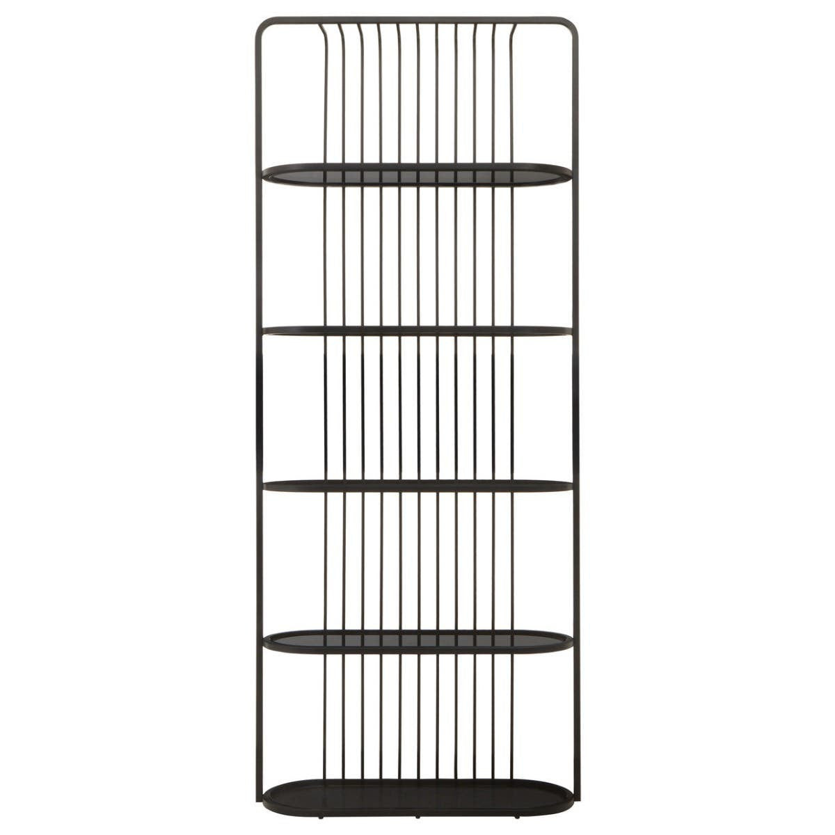 Vogue Five Tier Black Shelf Unit