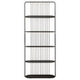 Vogue Five Tier Black Shelf Unit