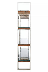 Kerala Natural Wood Four Tier Shelf Unit
