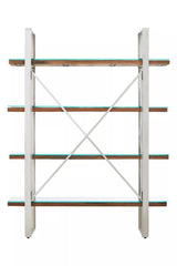 Kerala Natural Wood Four Tier Shelf Unit