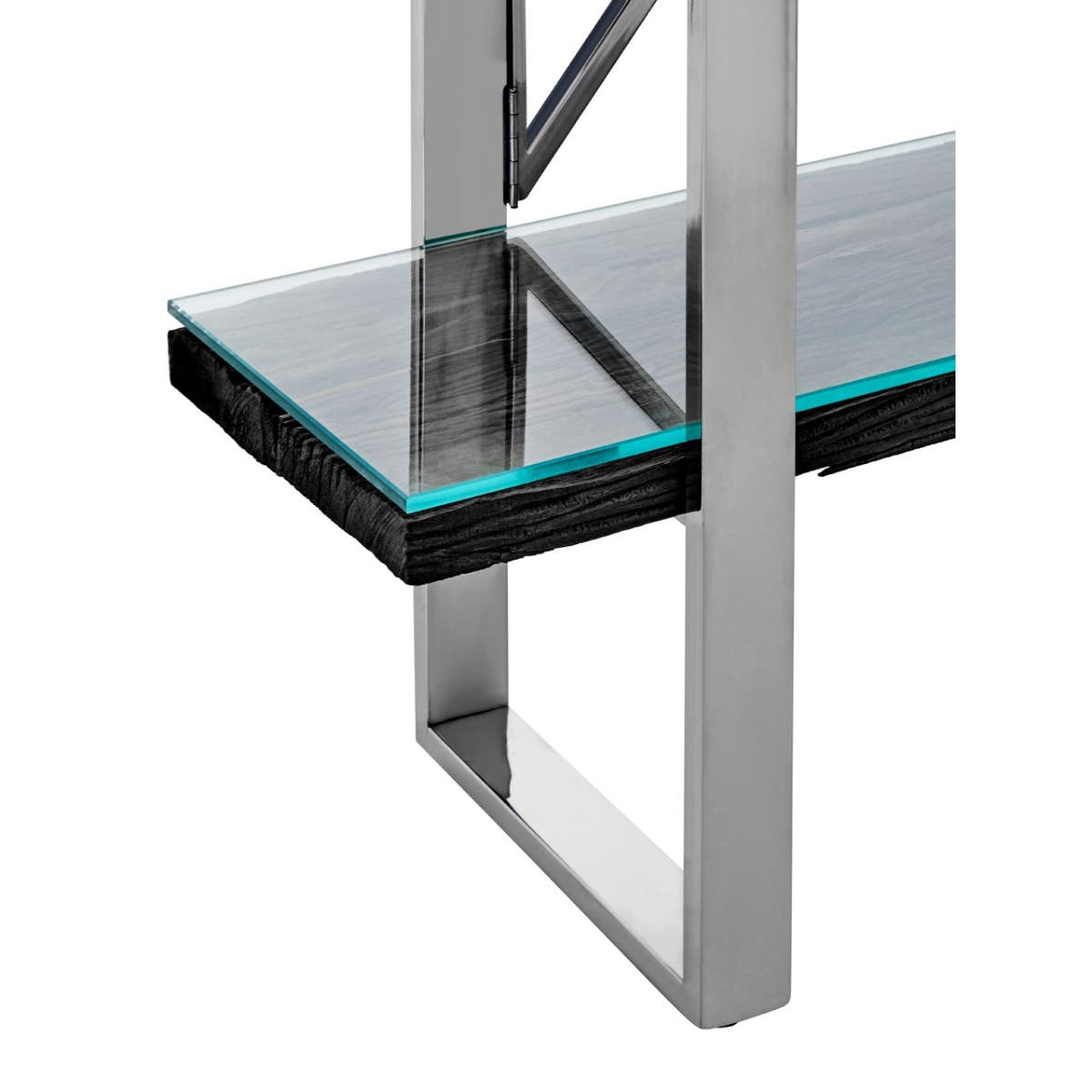 Kerala Black Four Tier Shelf Unit