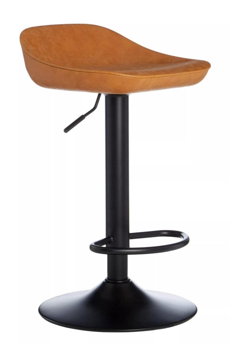 Dalston Set Of Two Camel Bar Stools