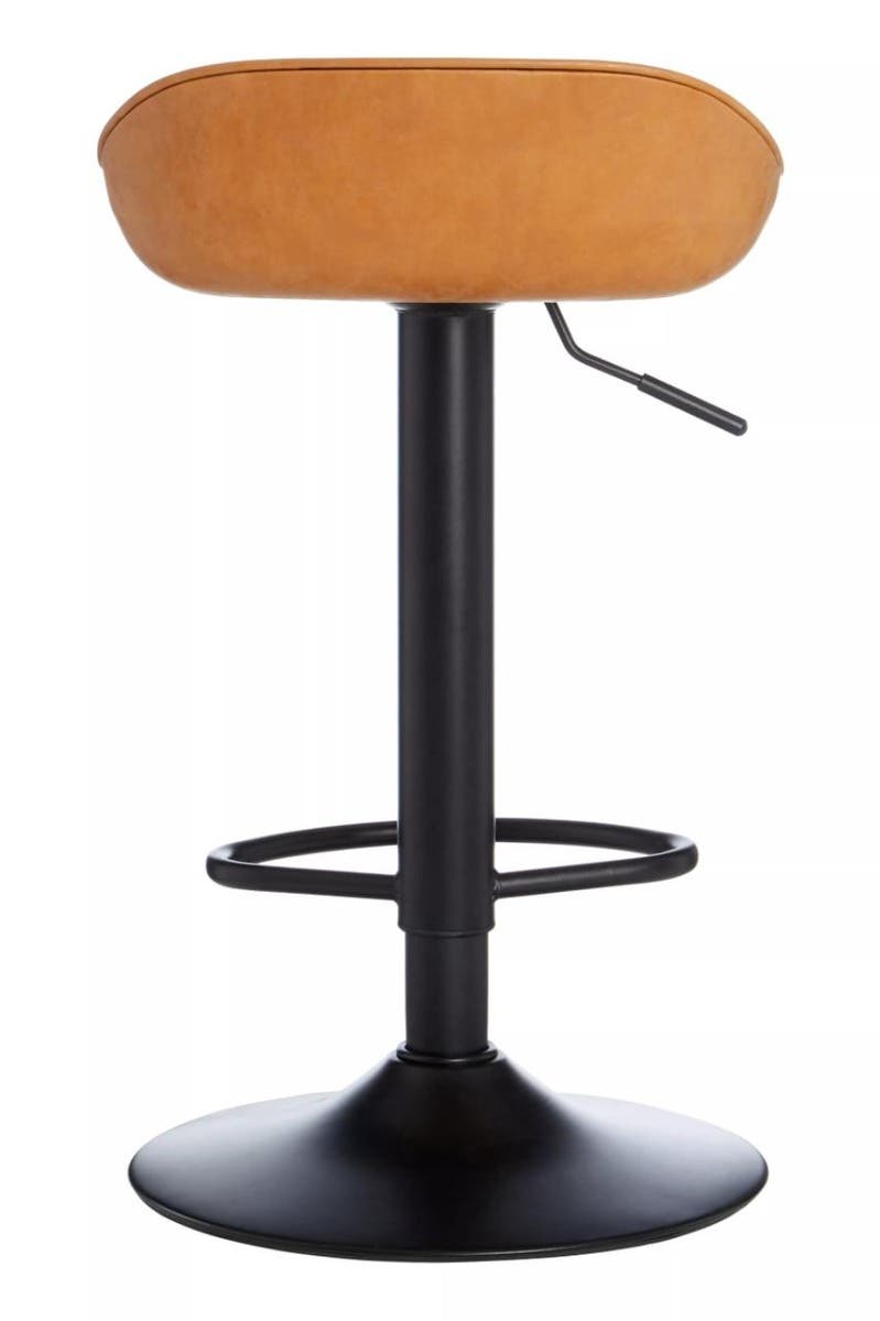 Dalston Set Of Two Camel Bar Stools
