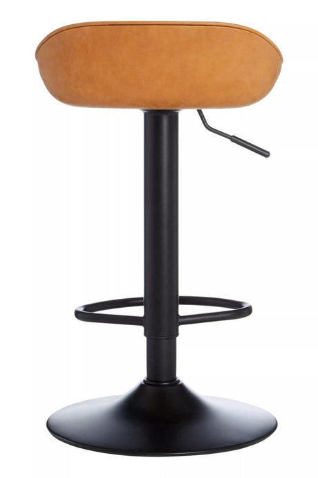 Dalston Set Of Two Camel Bar Stools