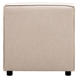 Toulouse Natural Fabric Armless Sofa