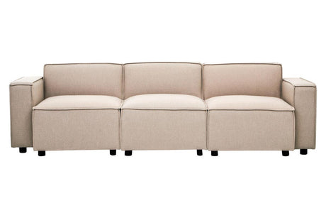 Toulouse Natural Fabric Armless Sofa