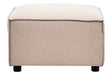 Toulouse Natural Fabric Sofa Ottoman