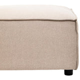 Toulouse Natural Fabric Sofa Ottoman